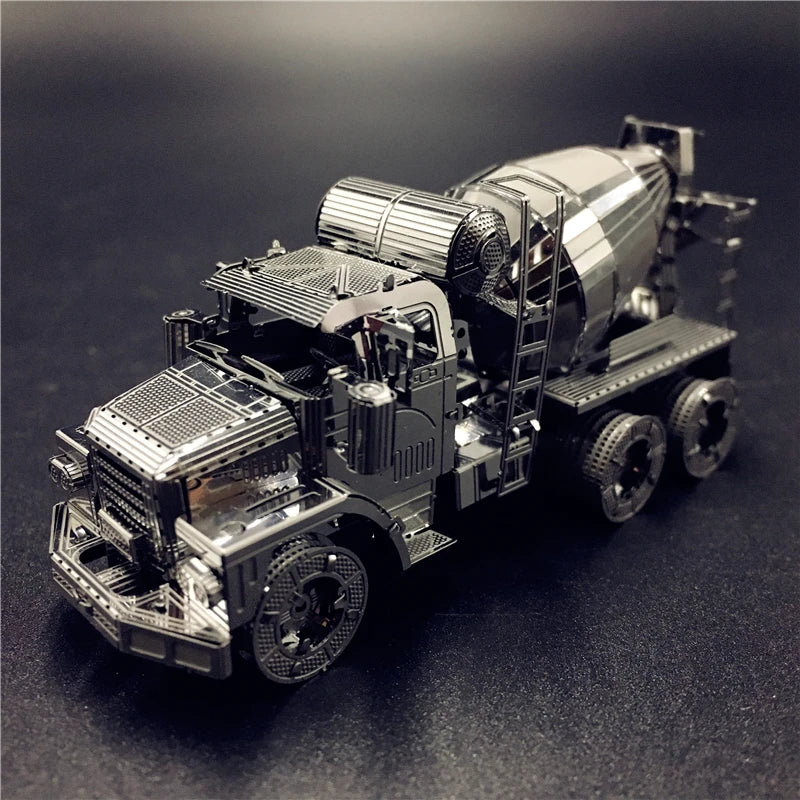 IRON STAR 3D Metal Puzzle kit CEMENT MIXER Engineering Vehicle Assembly Model DIY 3D Laser Cut Model Toy Gifts for adult