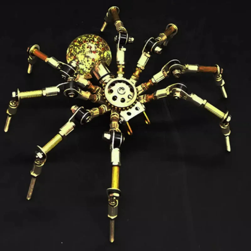 3d  Metal Steampunk Mechanical Insects Dragonfly Mantis DIY Assembly Toy