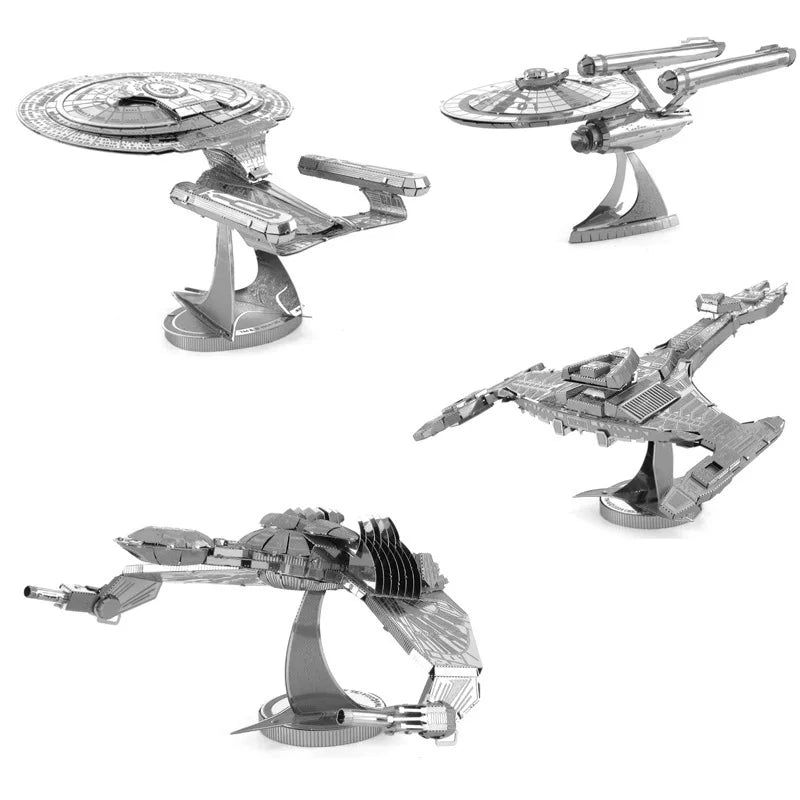 3D Metal Three-Dimensional Model Building Blocks Star Trek