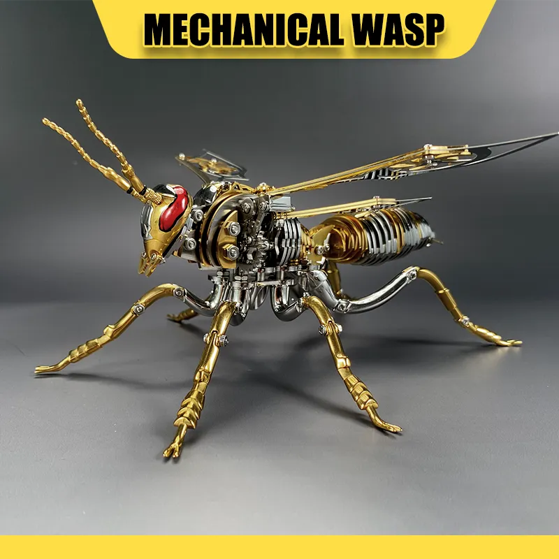 Punk 3D Wasp Stainless Steel Model Adult Assembly Kit