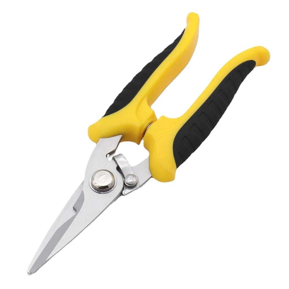 Stainless Steel Electrician Scissors Multifunction Manually Shears Groove Cutting Wire And Thin steel Plate Hand Tools